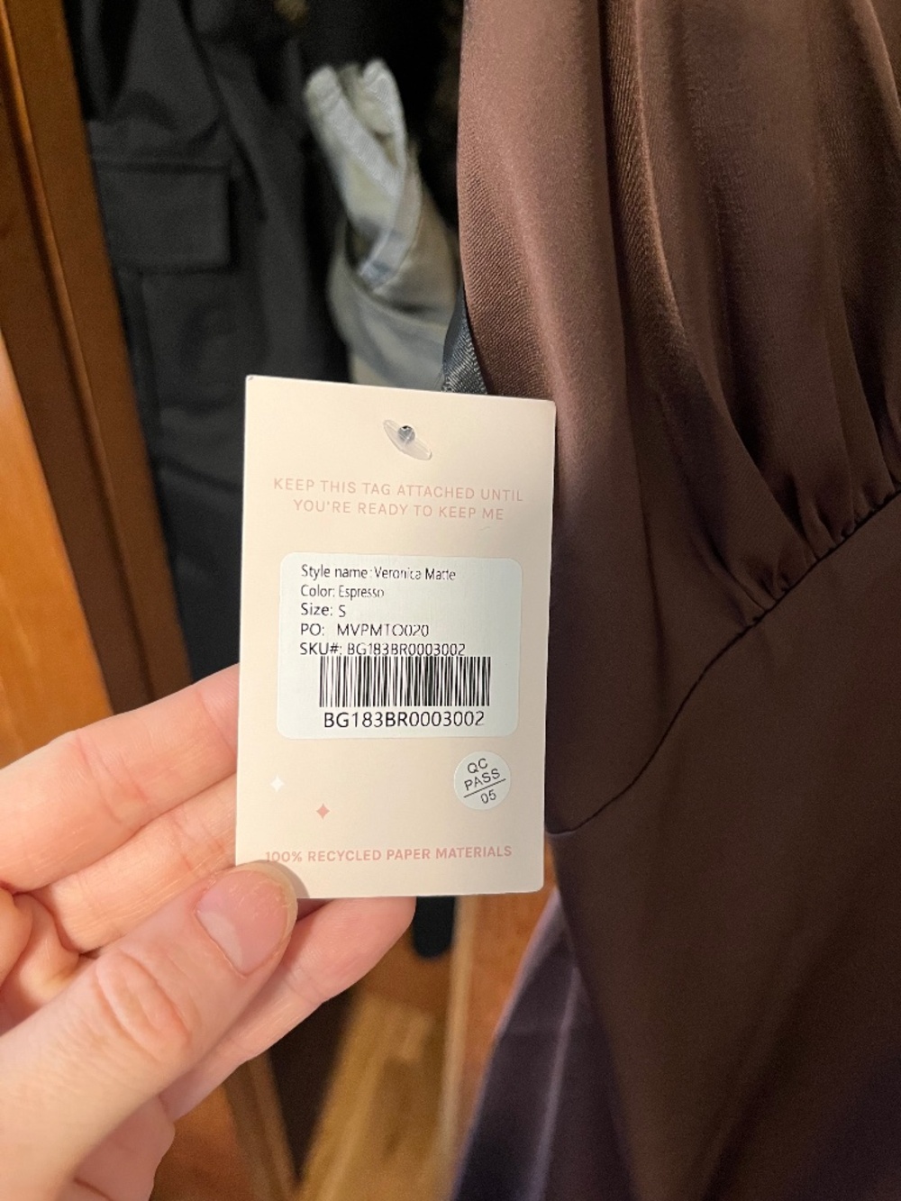 Brand new, unaltered birdy grey bridesmaid dress (Veronica)